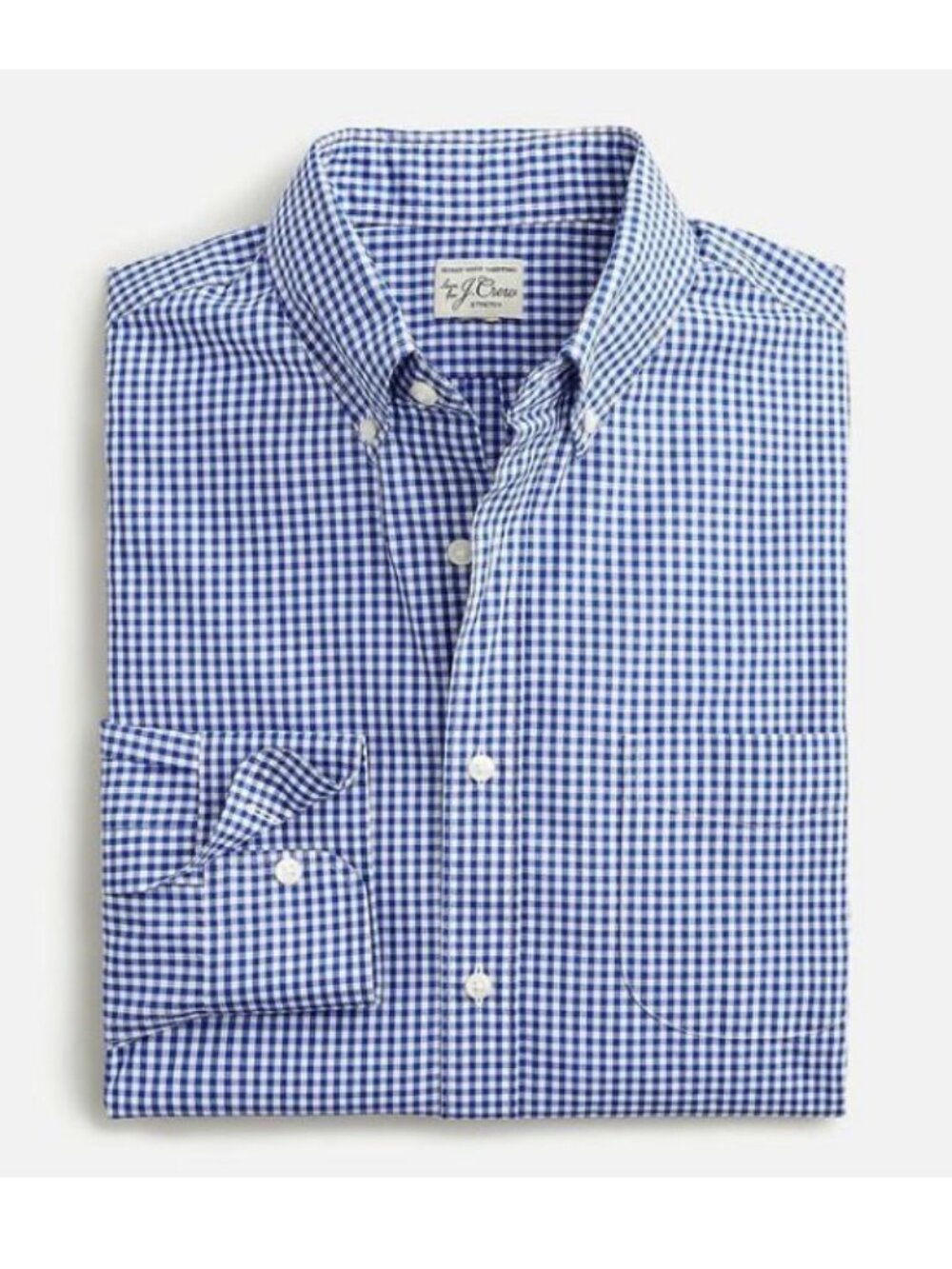 J. Crew Slim Lightweight Secret Wash Cotton Poplin Shirt in Gingham